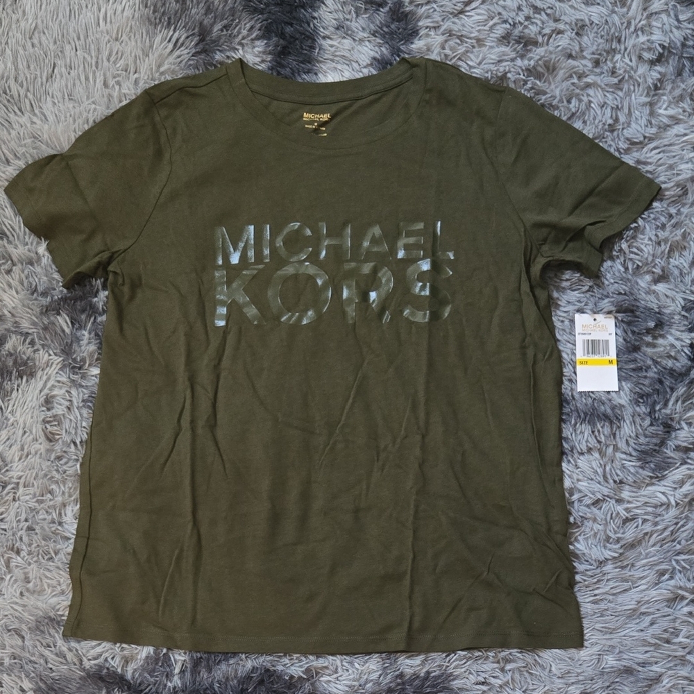 Michael Kors Dark Green Logo Tee